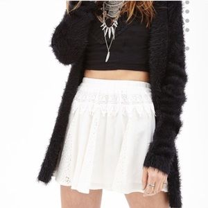 F21 white skirt